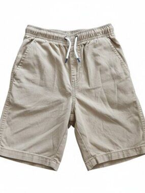 CAT & JACK Tan Athletic Style Cotton Shorts Boys Size 6-7